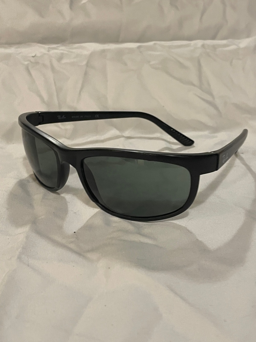 Ray-Ban Black Sunglasses with black lenses. Y2K